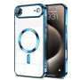 Силиконовый чехол Fashion Shining для iPhone 17 Air с поддержкой беспроводной зарядки серебряный