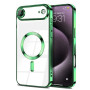 Силиконовый чехол Fashion Shining для iPhone 17 Air с поддержкой беспроводной зарядки серебряный