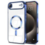 Силиконовый чехол Fashion Shining для iPhone 17 Air с поддержкой беспроводной зарядки серебряный