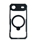 Противоударный чехол XUNDD Ring для iPhone 17 Air с магнитным кольцом – подставкой, Black