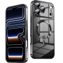 Силиконовый чехол Fashion Shining для iPhone 17 Pro с поддержкой беспроводной зарядки голубой