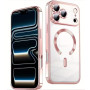 Силиконовый чехол Fashion Shining для iPhone 17 Pro с поддержкой беспроводной зарядки голубой