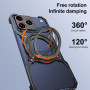 Чохол Metal Bamper для iPhone 17 Pro Max з кільцем – підставкою та захисною рамкою на камеру