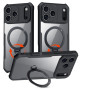 Противоударный чехол XUNDD Ring для iPhone 17 Pro с магнитным кольцом – подставкой, Black