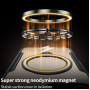 Противоударный чехол XUNDD Ring для iPhone 17 Pro Max с магнитным кольцом – подставкой, Black