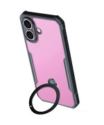 Противоударный чехол XUNDD Ring для iPhone 17 с магнитным кольцом – подставкой, Black