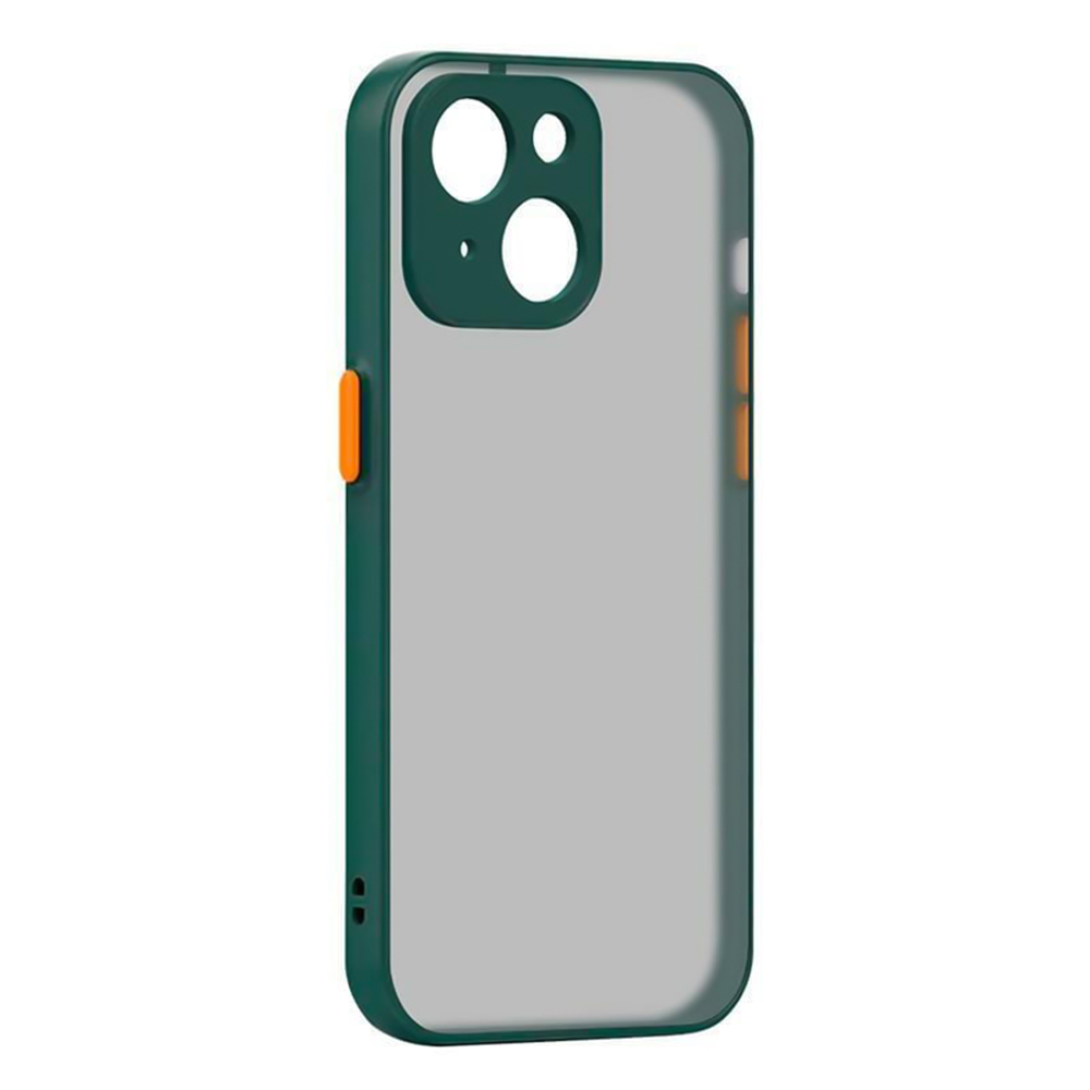 Чехол-накладка TPU Color Matte Case для Apple iPhone 14 Plus темно-зеленый