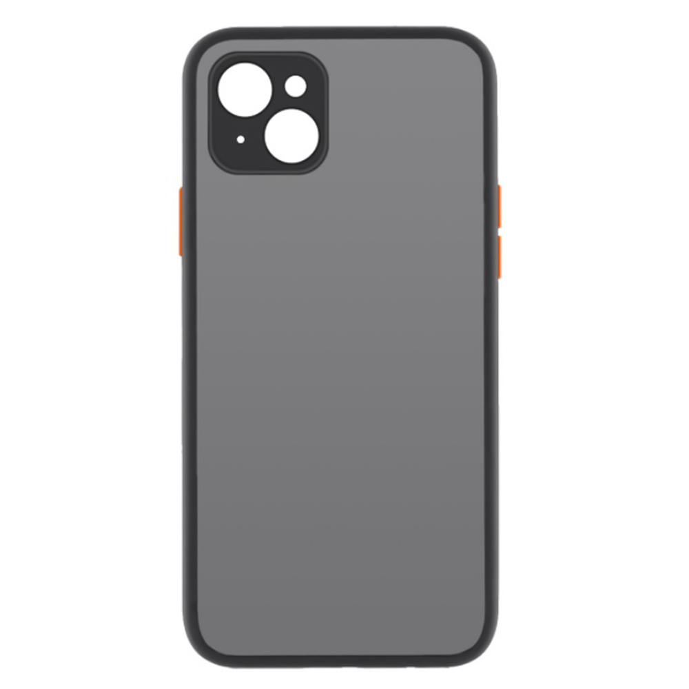 Чехол-накладка TPU Color Matte Case для Apple iPhone 14 Plus черный