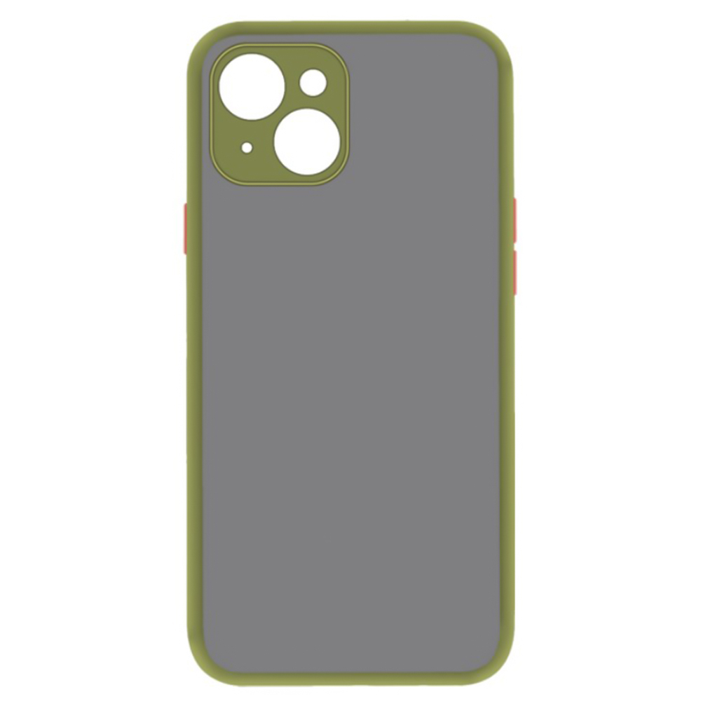 Чехол-накладка TPU Color Matte Case для Apple iPhone 14 Plus оливковый