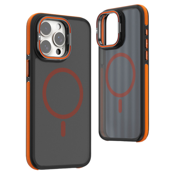 Матовий чохол – накладка Dual Color Camera Stand для iPhone 16 Pro Max