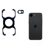 Чехол Metal Bamper Case з магнітним кільцем для iPhone 16e с защитой на камеру