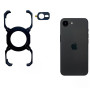Чехол Metal Bamper Case з магнітним кільцем для iPhone 16e с защитой на камеру