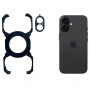 Чехол Metal Bamper Case з магнітним кільцем для iPhone 16 с защитой на камеру