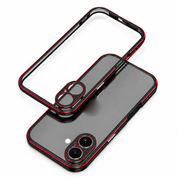 Чехол Metal Frame для iPhone 16 с защитой на камеру