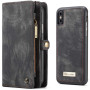 Чехол-кошелек CaseMe Retro Leather для Apple iPhone X / XS, Black