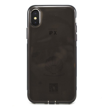 Силиконовый чехол-накладка Oucase для Apple iPhone X / XS, Black