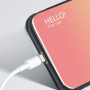 Чехол-накладка Gradient HELLO для Apple iPhone XR