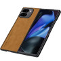 Кожаный чехол - накладка Fanoya для Google Pixel 10 Pro Fold синий