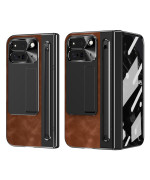 Чохол Vintage Leather Stand для Google Pixel 10 Pro Fold з підставкою та стилусом