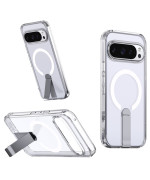 Чохол Color Matte with Metal Stand для Google Pixel 10 / 10 Pro з підтримкою бездротової зарядки та висувною підставкою