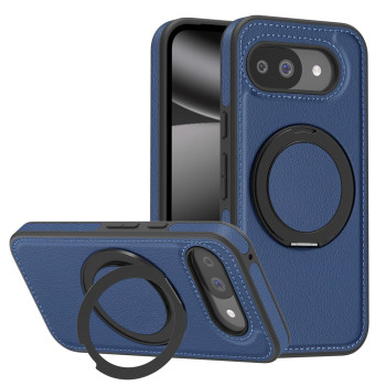Чохол Leather PU Ring для Google Pixel 10a з магнітним кільцем
