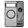 Кожаный чехол - накладка Leather Hybrid Case для Google Pixel 8 с металлической вставкой