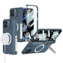 Чехол Magnetic Shield 360 with Stand для Google Pixel 9 Pro Fold с функцией беспроводной зарядки зеленый