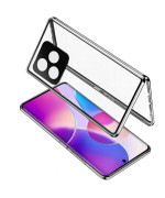 Магнитный чехол Metal Glass 360 для Honor 400 Lite с защитой экрана и камеры