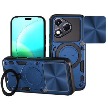 Чехол Omeve Magnetic Ring для Honor 400 Lite с защитной шторкой на камеру