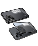 Противоударный чехол Metal Glass для Honor 400 Pro с металлической рамкой на камеру