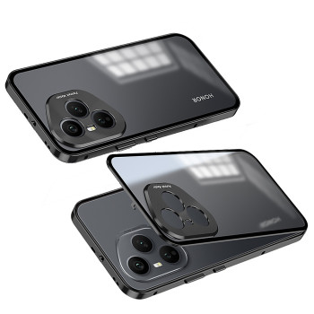 Противоударный чехол Metal Glass для Honor 400 Pro с металлической рамкой на камеру