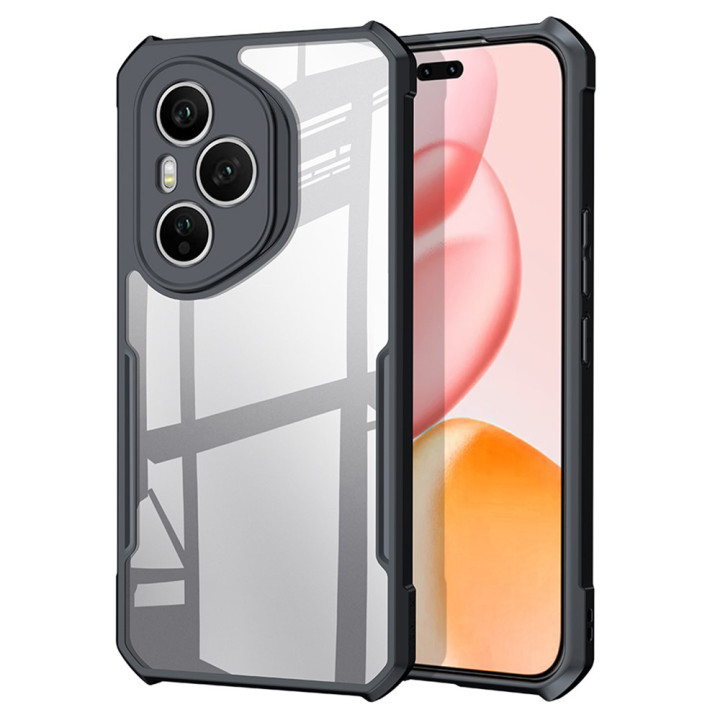 Противоударный чехол XUNDD для Honor 400 Pro с защитой на камеру, Black
