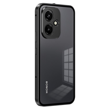 Протиударний чохол Metal Glass для Honor 400 із металевою рамкою на камеру