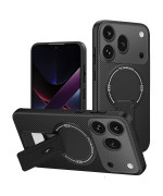 Чохол Carbon Shield with Stand для Honor 600 / 600 Pro з підтримкою безпровідної зарядки