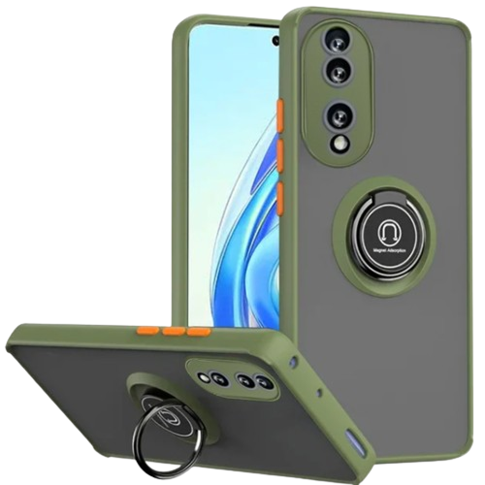 Чехол-накладка TPU Color Matte Ring для Honor 70​​​ оливковый