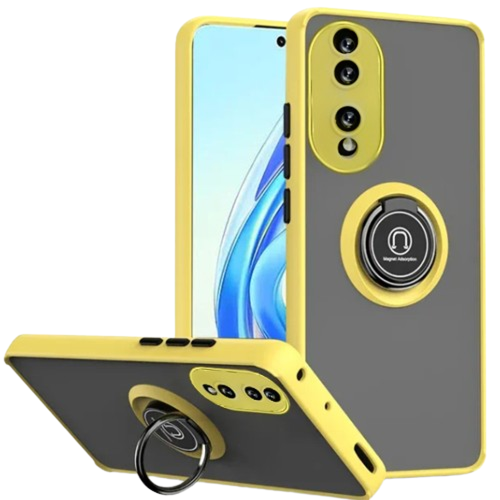 Чехол-накладка TPU Color Matte Ring для Honor 70​​​ жёлтый