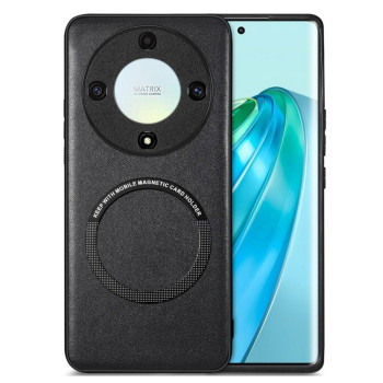 Шкіряний чохол - накладка Leather Hybrid Case для Honor Magic 5 Lite з металевою вставкою
