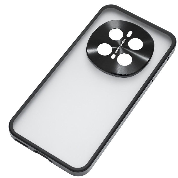 Противоударный чехол Metal Glass для Honor Magic7 Pro​ с металлической рамкой на камеру