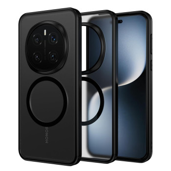 Чехол Omeve Glass Ring для Honor Magic7 Pro с магнитным кольцом