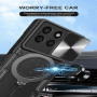 Чехол Omeve Magnetic Ring для Honor X8c с защитной шторкой на камеру