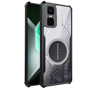 Чехол - накладка Acryl Cooling Armor для Infinix GT 30 Pro 5G с металлической пластиной, Black