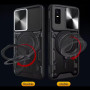 Чехол - накладка Omeve Magnetic Ring для Infinix GT 30 Pro 5G с металлическим кольцом и шторкой для камеры 