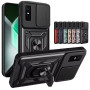 Чехол накладка Ricco Camera Sliding для Infinix GT 30 Pro 5G с металлическим кольцом и защитой камеры черный