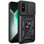 Чехол накладка Ricco Camera Sliding для Infinix GT 30 Pro 5G с металлическим кольцом и защитой камеры черный
