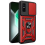 Чехол накладка Ricco Camera Sliding для Infinix GT 30 Pro 5G с металлическим кольцом и защитой камеры черный