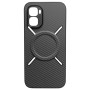 Чехол Carbon Shield with Ring для Infinix GT 50 Pro с поддержкой беспроводной зарядки