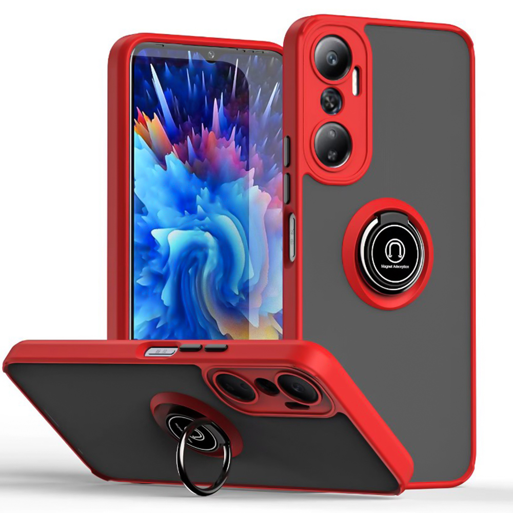 Чохол-накладка TPU Color Matte Ring для Infinix Hot 20 4G червоний