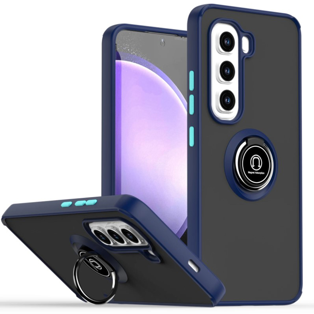 Чехол - накладка TPU Color Matte Ring для Infinix Hot 50 Pro синий