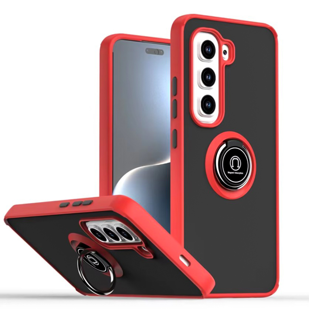 Чохол - накладка TPU Color Matte Ring для Infinix Hot 50 Pro червоний