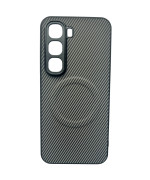 Чехол Carbon Shield with Ring для Infinix Hot 60 Pro+ с поддержкой беспроводной зарядки